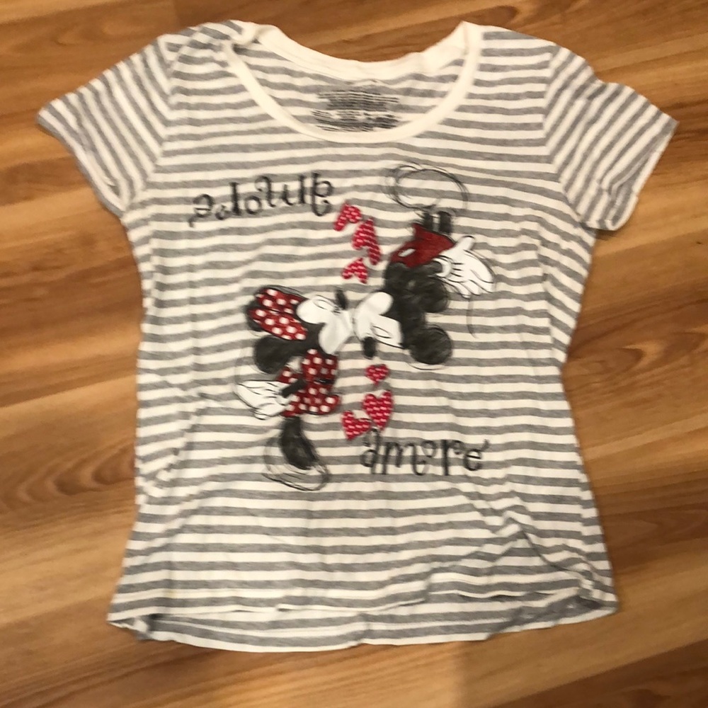 Minnie and Mickey large amore T shirt